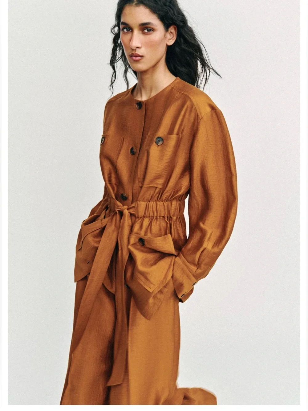 Zara linen blend 2 pcs pants set jacket and matching pants